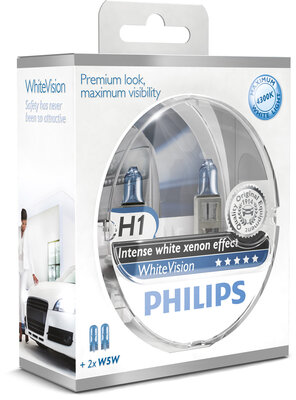 Philips 12V H1 WhiteVision55W P14,5s 2xH1 2xW5W