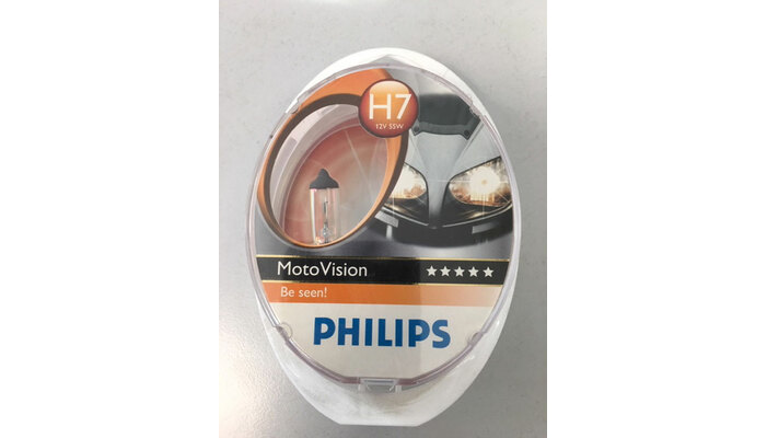 Philips H7 MotoVision 12V orange Reflexion Motoradlampe