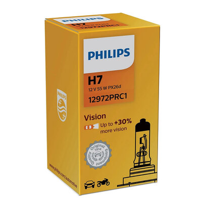 Philips 12V H7 Vision +30% Scheinwerferlampe Philips 12V H7 Vision +30% Scheinwerferlampe