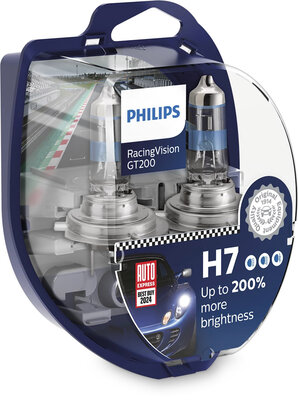 Philips 12V H7 RacingVision GT200 55W PX26d,  2xH7