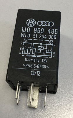 WEHRLE Relais 12V Kühlerlüfter passend fuer Audi,VW 181 WEHRLE Relais 12V Kühlerlüfter passend fuer Audi,VW 181