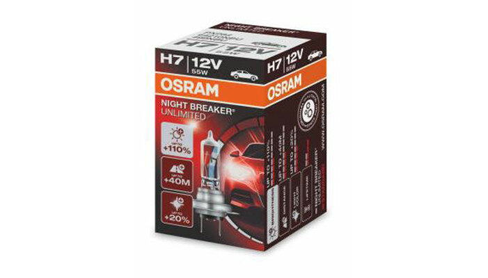 OSRAM H7 Night Breaker Unlimited +110% 12Volt
