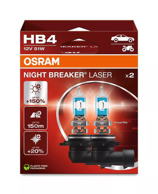 OSRAM HB4 Night Breaker Laser2erSet 12V 51W P22d