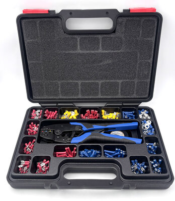 Kabel Steckverbinder-Set mit professioneller Zange 552 Teile