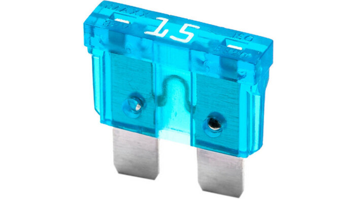 Flachstecksicherung 15A Blau Midi KfZ Standard 19mm