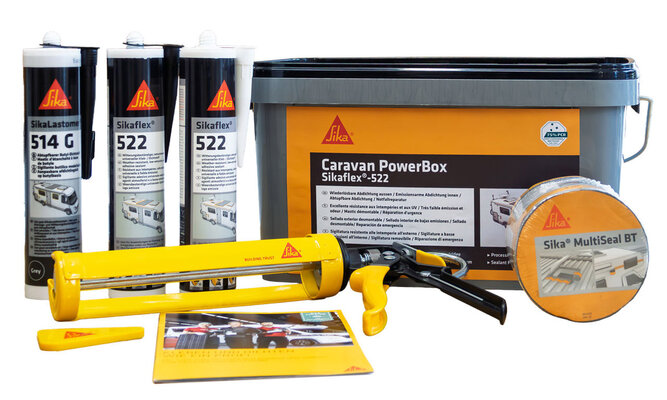 Sikaflex-522 Caravan PowerBox dichten und reparieren