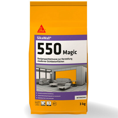 SikaWall-550 Magic 3kg Design-Wandspachtelmasse