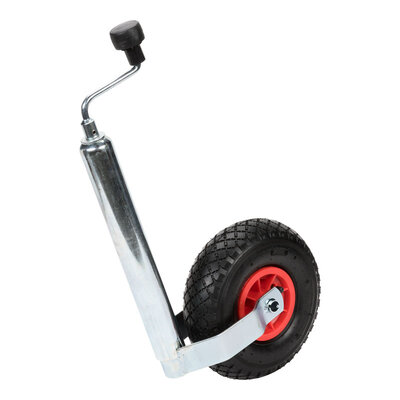 Anhänger Stützrad Kunststofffelge mit Kurbel Ø48mm 260x85mm Anhänger Stützrad Kunststofffelge mit Kurbel Ø48mm 260x85mm