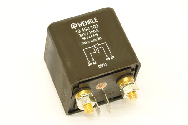 WEHRLE Heavy Duty Relais 24 Volt, 100 Ampere, Schließer WEHRLE Heavy Duty Relais 24 Volt, 100 Ampere, Schließer