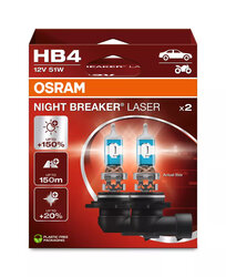 OSRAM HB4 Night Breaker Laser2erSet 12V 51W P22d