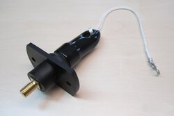 Fremdstartpunkt, negativ(-)mit Abdeckkappe schwarz