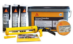Sikaflex-522 Caravan PowerBox dichten und reparieren