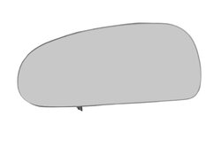 Spiegelglas Links passend fürAudi TT 1998 - 2006